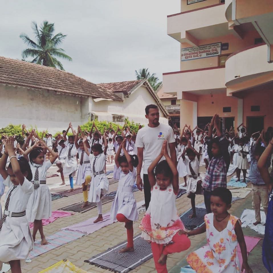 Yoga session
